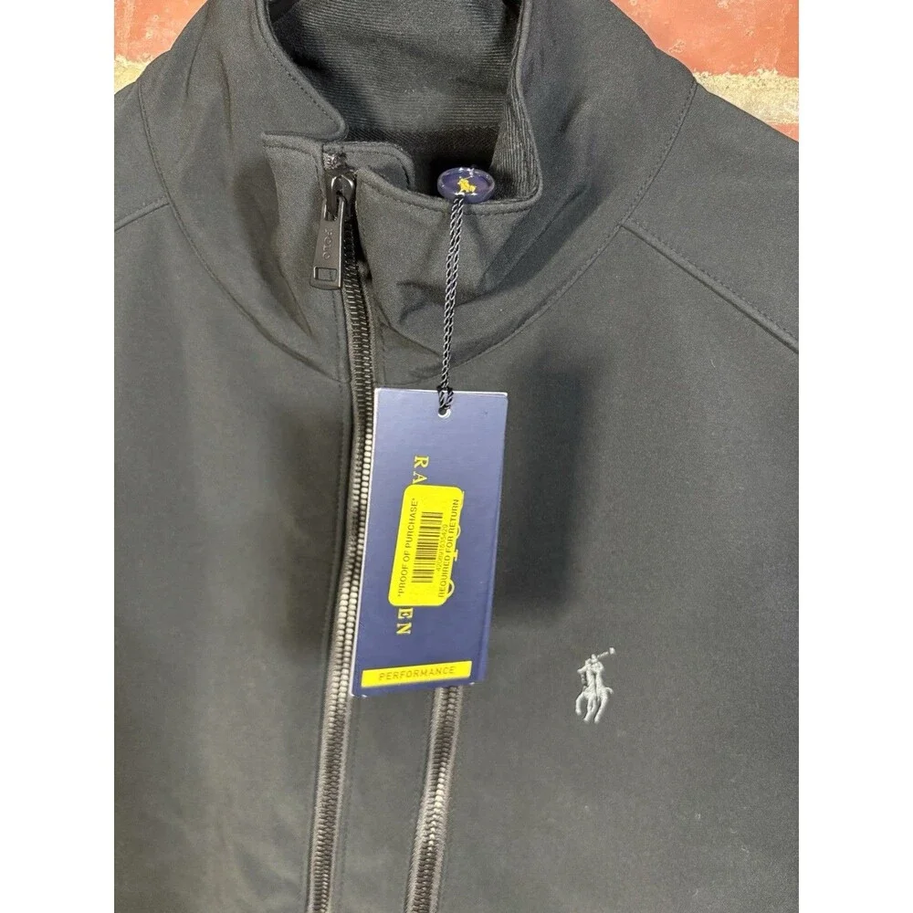 NWT Polo Ralph Lauren Water Repellent Barrier Vest Zip Performance Mens Large
